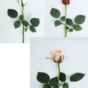 Pimpollo de rosa h57cm