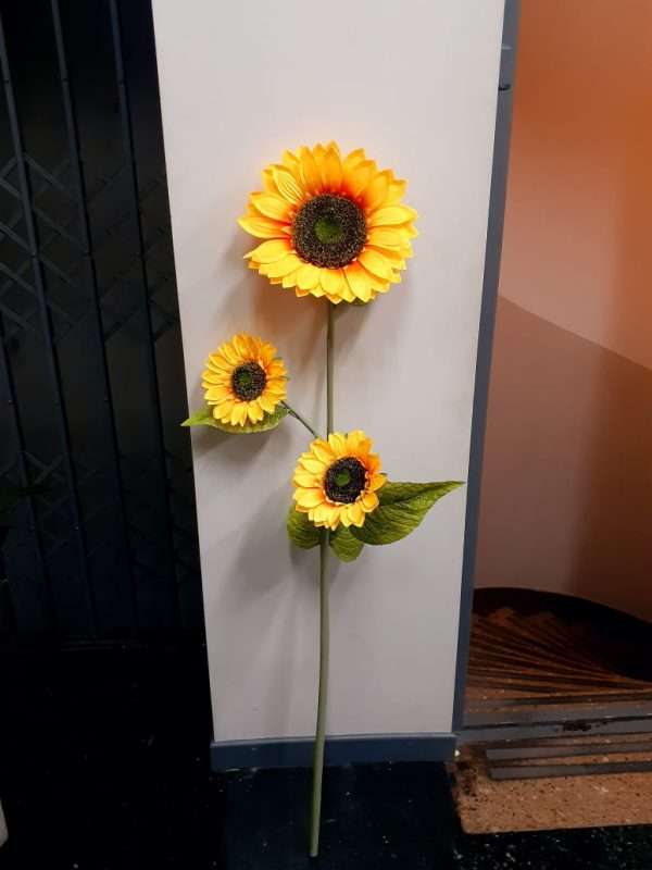 Girasol vara x3 d25/15cm h120cm